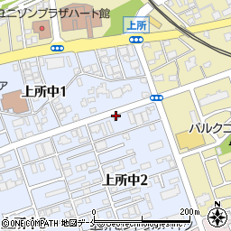 オリックスレンタカー新潟上所店周辺の地図