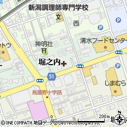 ファミリーマート新潟堀之内店周辺の地図