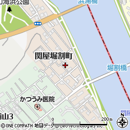 新潟県新潟市西区関屋堀割町周辺の地図