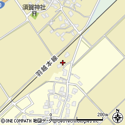 新潟県新発田市竹俣万代170周辺の地図