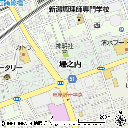 新潟県新潟市中央区堀之内35周辺の地図