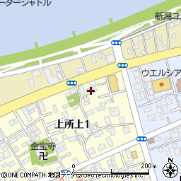 新潟中央病院仁愛寮周辺の地図