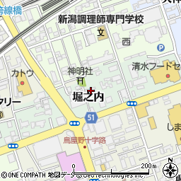 新潟県新潟市中央区堀之内41周辺の地図