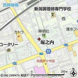 新潟県新潟市中央区堀之内32周辺の地図