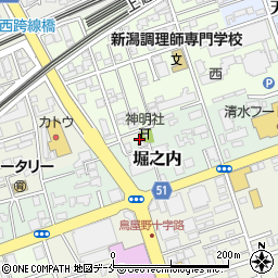 新潟県新潟市中央区堀之内37周辺の地図