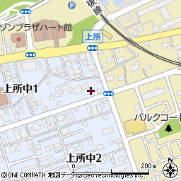 新潟県新潟市中央区上所中1丁目1周辺の地図