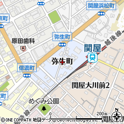 新潟県新潟市中央区弥生町周辺の地図