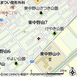 新潟県新潟市東区東中野山7丁目10周辺の地図