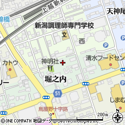 新潟県新潟市中央区堀之内46周辺の地図