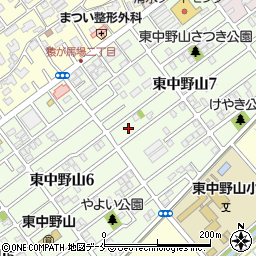 新潟県新潟市東区東中野山7丁目6周辺の地図