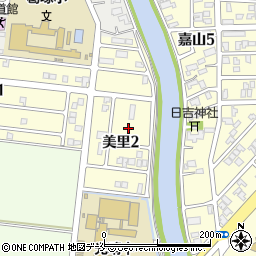 新潟県新潟市北区美里2丁目周辺の地図