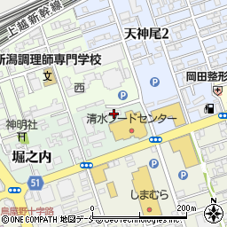 新潟県新潟市中央区堀之内56周辺の地図
