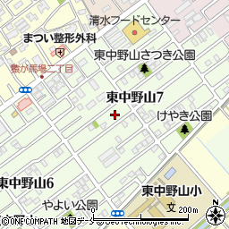 新潟県新潟市東区東中野山7丁目12周辺の地図