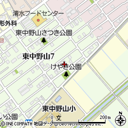 新潟県新潟市東区東中野山7丁目22周辺の地図