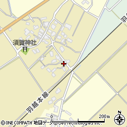 新潟県新発田市竹俣万代104周辺の地図