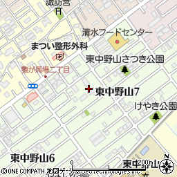 新潟県新潟市東区東中野山7丁目13周辺の地図