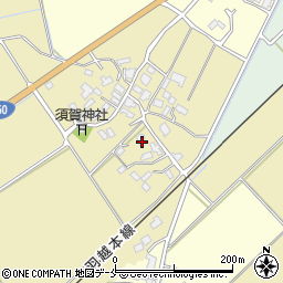 新潟県新発田市竹俣万代97周辺の地図