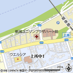 新潟ユニゾンプラザハート館周辺の地図