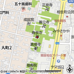 寿泉寺周辺の地図