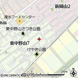 東中野山ひがし自治会ふれあい集会所周辺の地図