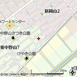 新潟県新潟市東区東中野山7丁目25周辺の地図