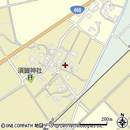 新潟県新発田市竹俣万代13周辺の地図