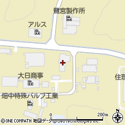 フローム米沢工場周辺の地図