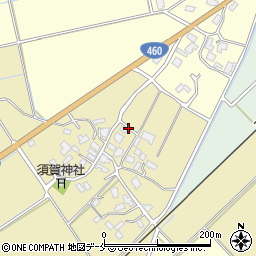 新潟県新発田市竹俣万代周辺の地図