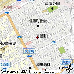 〒951-8152 新潟県新潟市中央区信濃町の地図