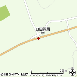 口田沢局前周辺の地図