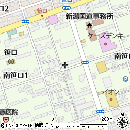 新潟県新潟市中央区南笹口周辺の地図