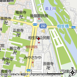 米沢警第９号職員アパート周辺の地図