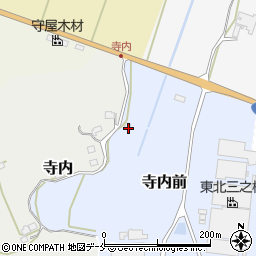 宮城県伊具郡丸森町寺内前周辺の地図