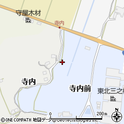 宮城県丸森町（伊具郡）寺内前周辺の地図