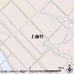 新潟県新発田市上内竹周辺の地図