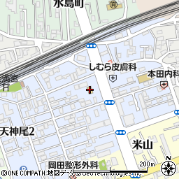 ファミリーマート新潟天神尾一丁目店周辺の地図