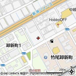 ファミリーマート新潟竹尾卸団地店周辺の地図