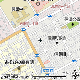 リパーク新潟信濃町駐車場周辺の地図