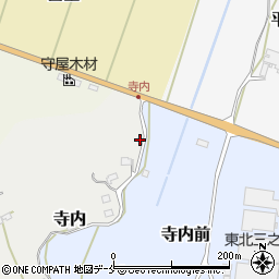 宮城県伊具郡丸森町寺内2周辺の地図