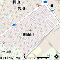 新潟県新潟市東区新岡山周辺の地図