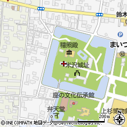 上杉神社周辺の地図