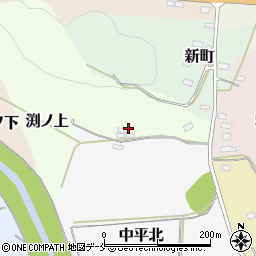 宮城県伊具郡丸森町渕ノ上周辺の地図