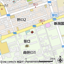 ローソン新潟笹口店周辺の地図