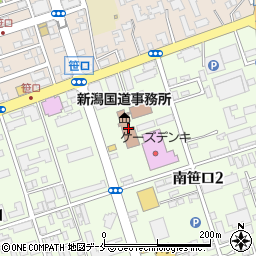新潟国道事務所周辺の地図