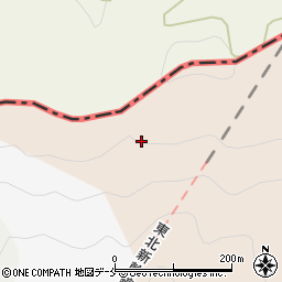 福島県伊達郡国見町貝田狢石山周辺の地図