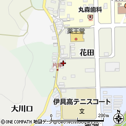 宮城県伊具郡丸森町花田周辺の地図