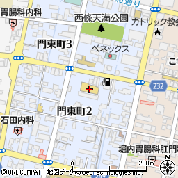 ツルハドラッグ米沢門東町店周辺の地図