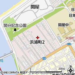 新潟県新潟市中央区浜浦町2丁目周辺の地図