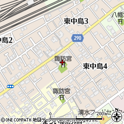 東中島公民館周辺の地図