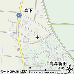 新潟県新潟市北区森下724-2周辺の地図